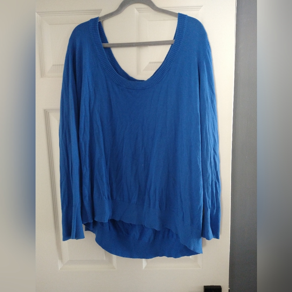 Lane Bryant 26/28 blue sweater top